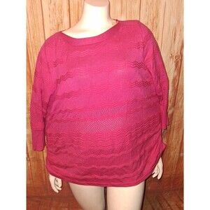 Lane Bryant Pink 3/4 Sleeve Blouse Sz 18/20
